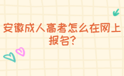 宿州成人高考怎么在網上報名